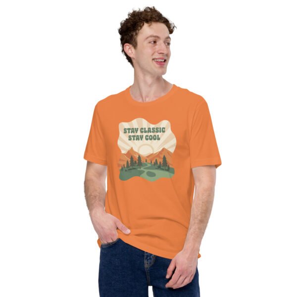 Retro Mountain Adventure T-Shirt – "Stay Classic Stay Cool" Vintage Graphic Tee - Image 7