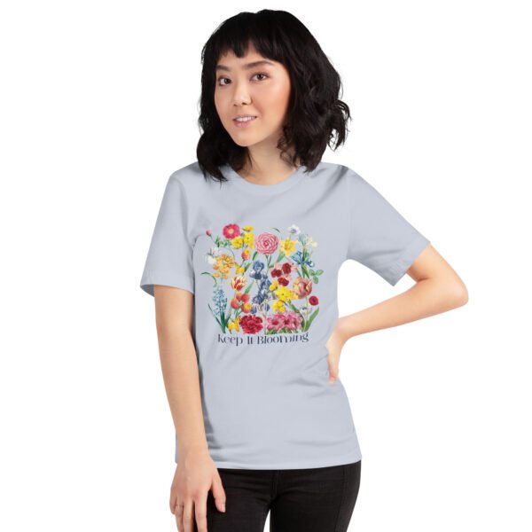 Cottage core Floral Aesthetic T-Shirt, Whimsical Wildflower Retro Botanical Graphic Tee - Image 5