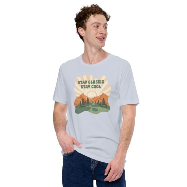 Retro Mountain Adventure T-Shirt – "Stay Classic Stay Cool" Vintage Graphic Tee - Image 9