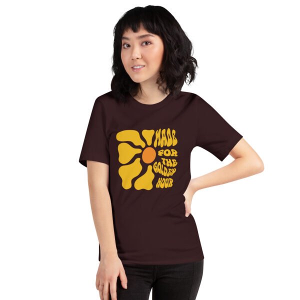 Made for the Golden Hour Retro Sunflower T-Shirt – Vintage Aesthetic Tee for Sunset Lovers - Image 4