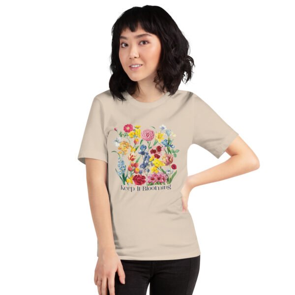 Cottage core Floral Aesthetic T-Shirt, Whimsical Wildflower Retro Botanical Graphic Tee - Image 6