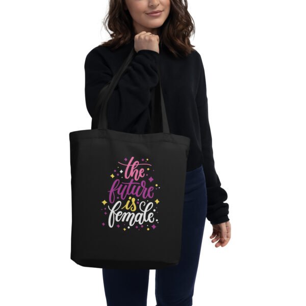 Eco Friendly Organic Tote Bag – Woman Empowerment, Feminist Inspirational Quote Bag for Women & Girls
