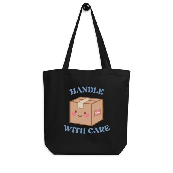 Eco Friendly Cute Handle with Care Tote Bag – Perfect for Cozy, Everyday Looks - Image 8